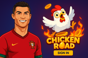 Cristiano Ronaldo, Chicken Road Sign In