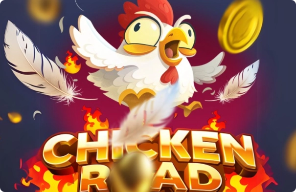 Flying chicken from the game in the fire